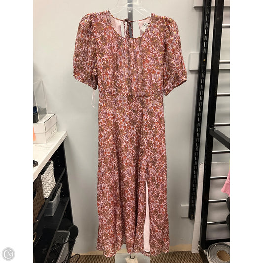 Dress Casual Midi By J. Crew In Floral Print, Size: 10