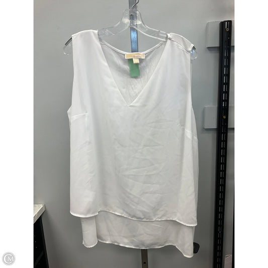 Top Sleeveless By Michael By Michael Kors In White, Size: 2x
