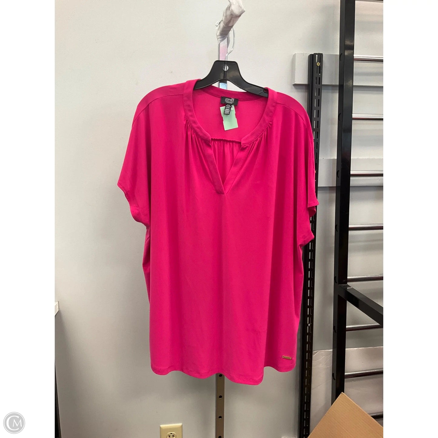 Top Short Sleeve By Jones New York In Pink, Size: 3x