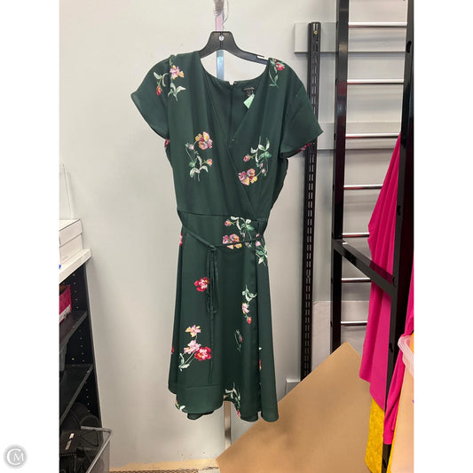 Dress Casual Short By Ann Taylor In Green, Size: 18