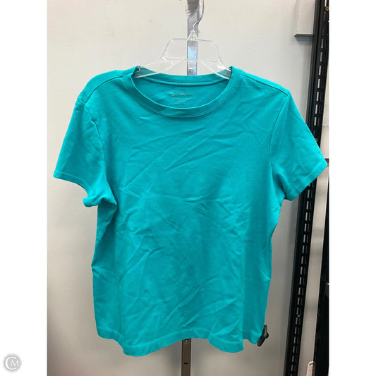 Top Short Sleeve Basic By Chicos In Aqua, Size: L