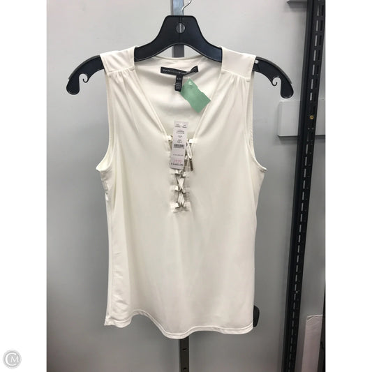 Top Sleeveless By White House Black Market In White, Size: Xxs