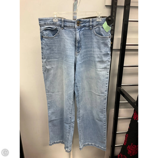 Jeans Wide Leg By St Johns Bay In Blue Denim, Size: 18