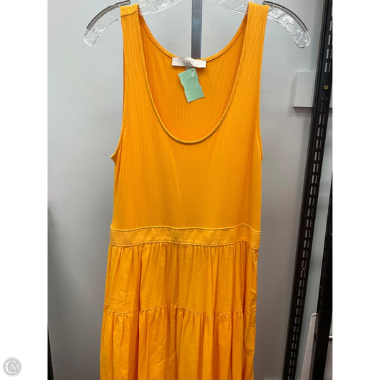 Dress Casual Midi By Loft In Orange, Size: 10