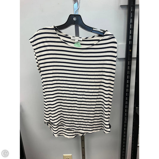 Top Short Sleeve By Green Envelope In Striped Pattern, Size: M