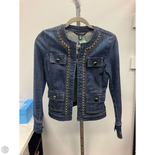 Jacket Denim By White House Black Market In Blue Denim, Size: 0