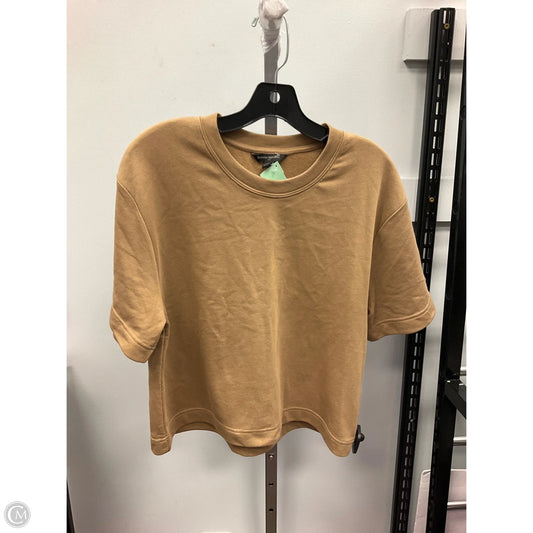 Top Short Sleeve By Banana Republic In Tan, Size: M