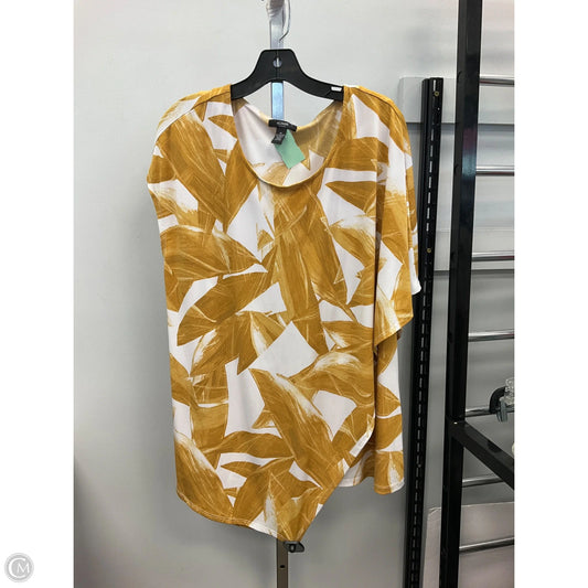 Top Short Sleeve By Alfani In Yellow, Size: 1x