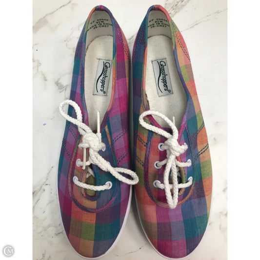 Shoes Sneakers By Grasshoppers In Plaid Pattern, Size: 8.5