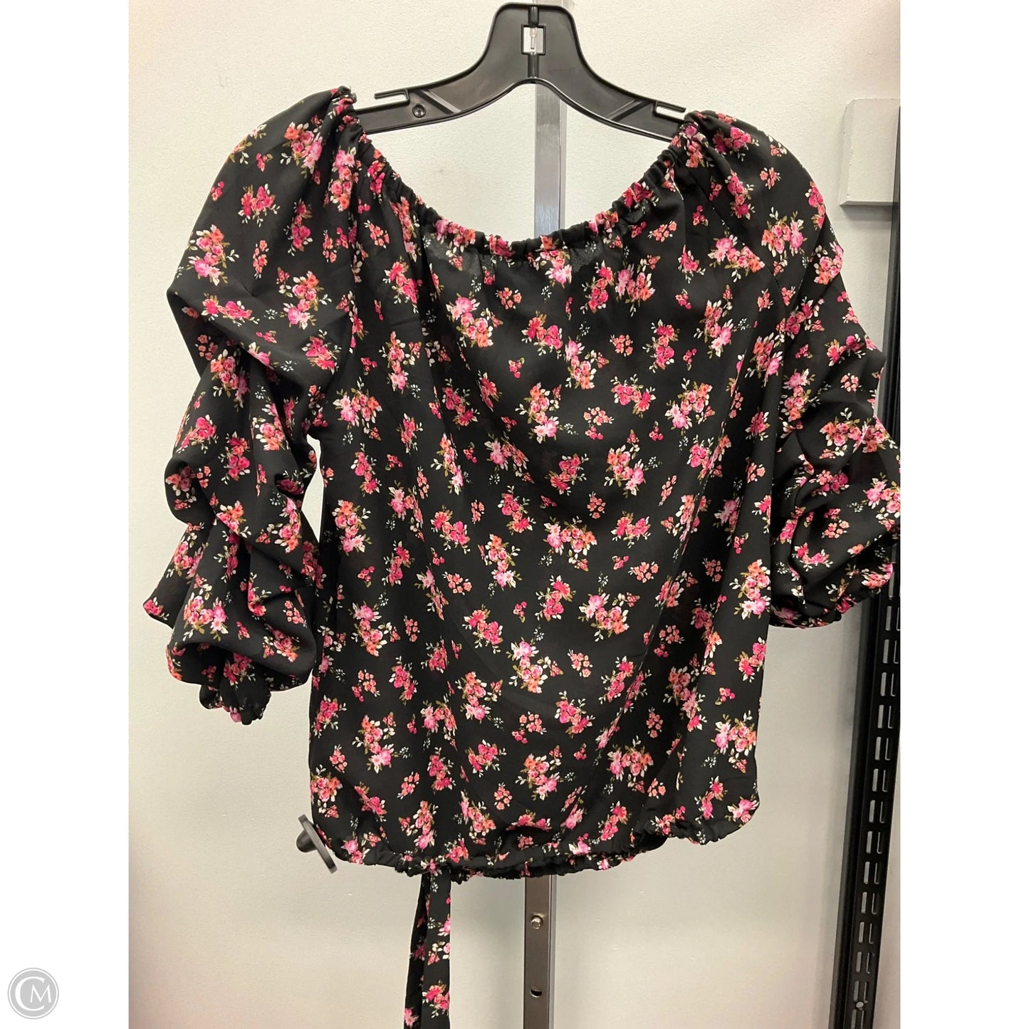 Top Short Sleeve By Cece In Floral Print, Size: S