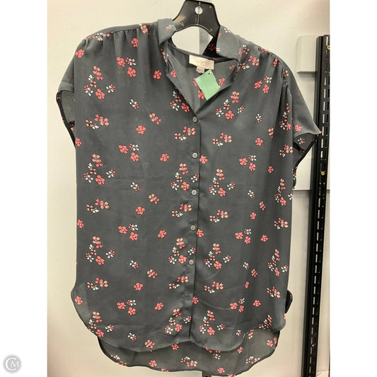 Top Sleeveless By Loft In Grey, Size: M