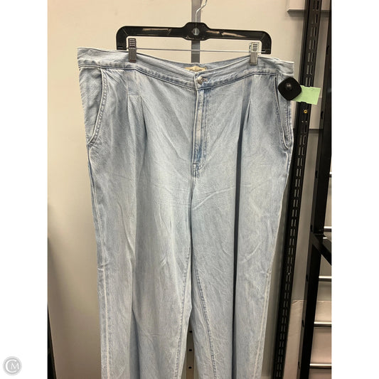 Jeans Wide Leg By Madewell In Blue Denim, Size: 16