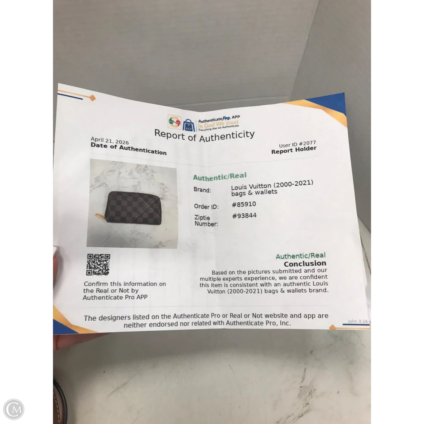 Wallet Luxury Designer By Louis Vuitton, Size: Small