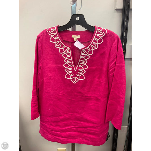 Tunic 3/4 Sleeve By Talbots In Pink, Size: S