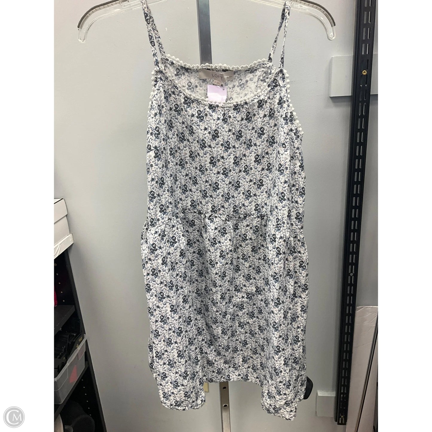 Top Sleeveless By Loft In Floral Print, Size: S