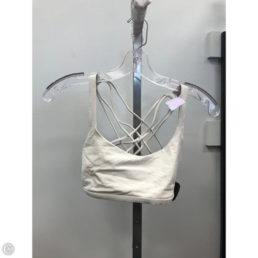 Athletic Bra By Lululemon In Cream, Size: 6