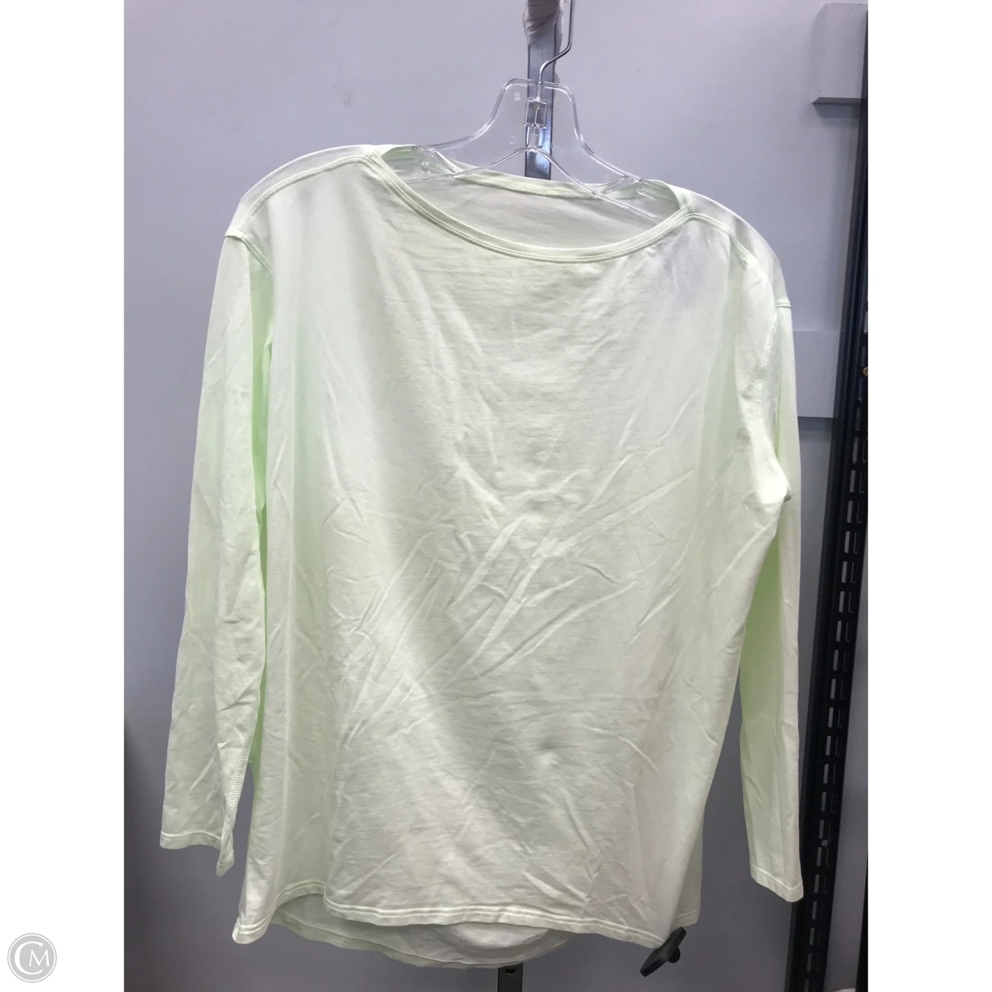 Athletic Top Long Sleeve Crewneck By Lululemon In Green, Size: M