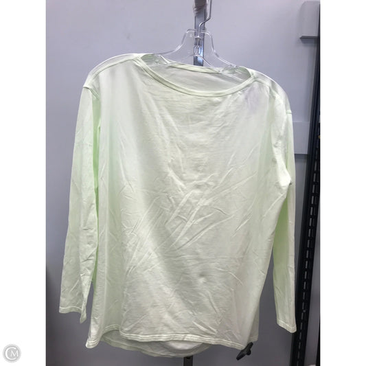 Athletic Top Long Sleeve Crewneck By Lululemon In Green, Size: M
