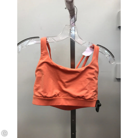 Athletic Bra By Lululemon In Orange, Size: 6