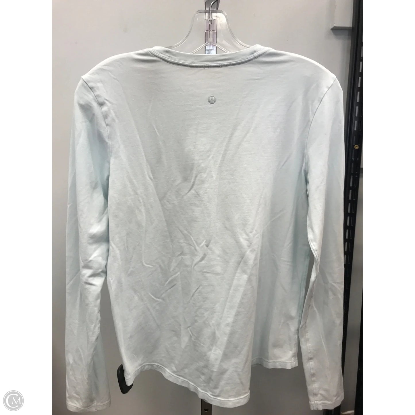 Athletic Top Long Sleeve Crewneck By Lululemon In Blue, Size: M