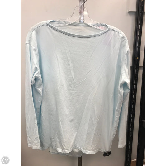 Athletic Top Long Sleeve Crewneck By Lululemon In Blue, Size: M