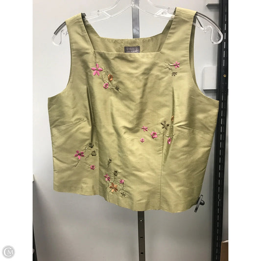Top Sleeveless By Sigrid Olsen In Green, Size: 10p