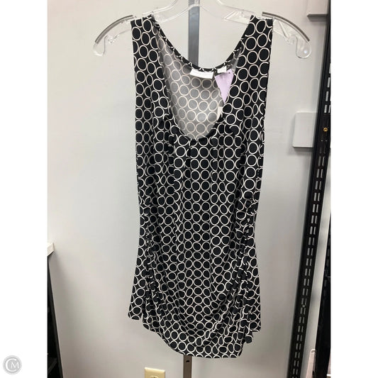 Top Sleeveless By New York And Co In Black & White, Size: M