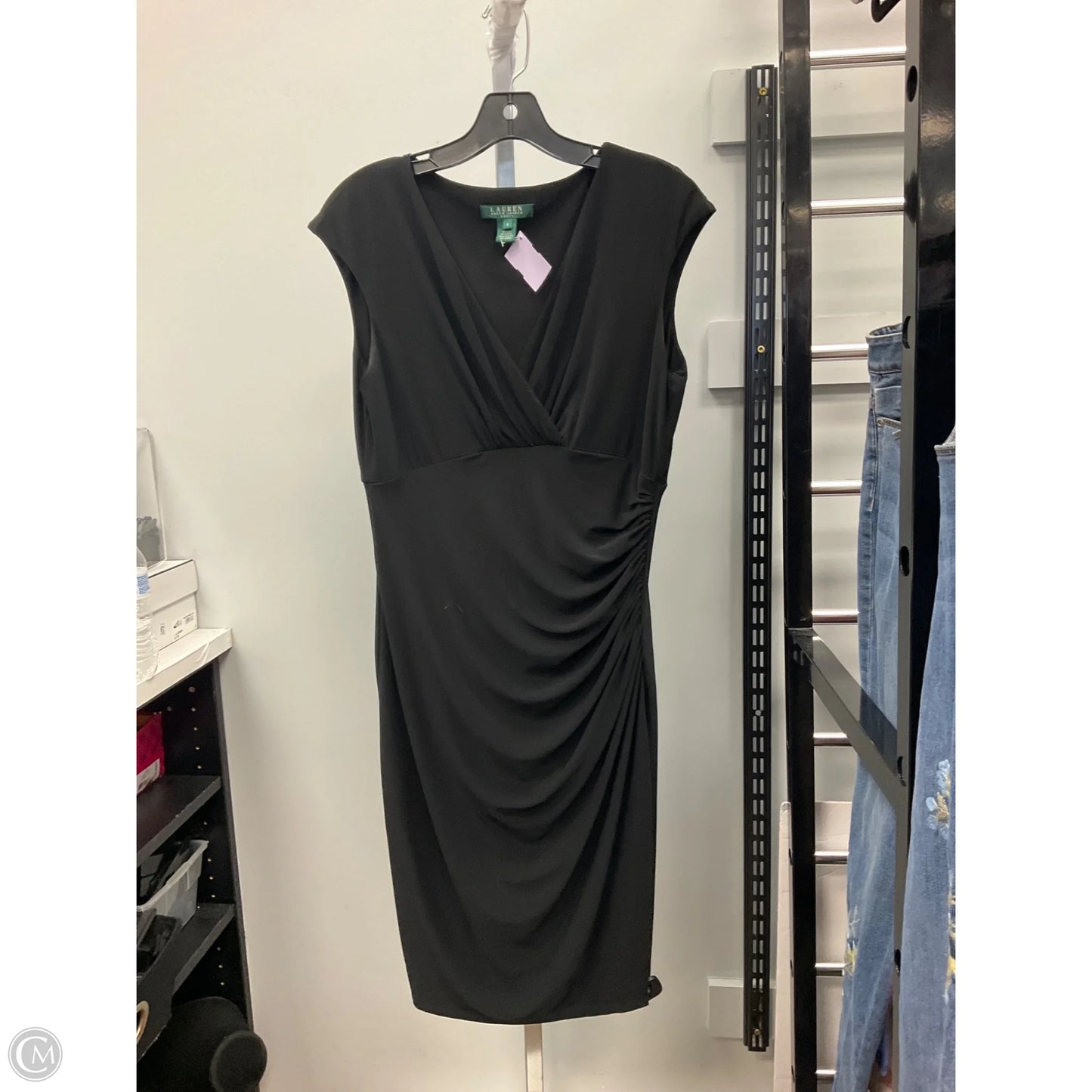Dress Party Short By Lauren By Ralph Lauren In Black, Size: 8