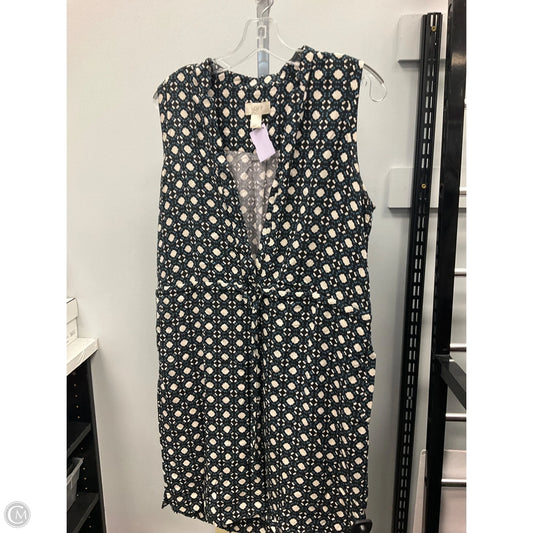 Dress Casual Short By Loft In Black & Blue, Size: M
