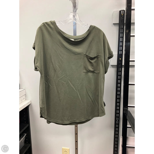 Top Short Sleeve By A New Day In Green, Size: L