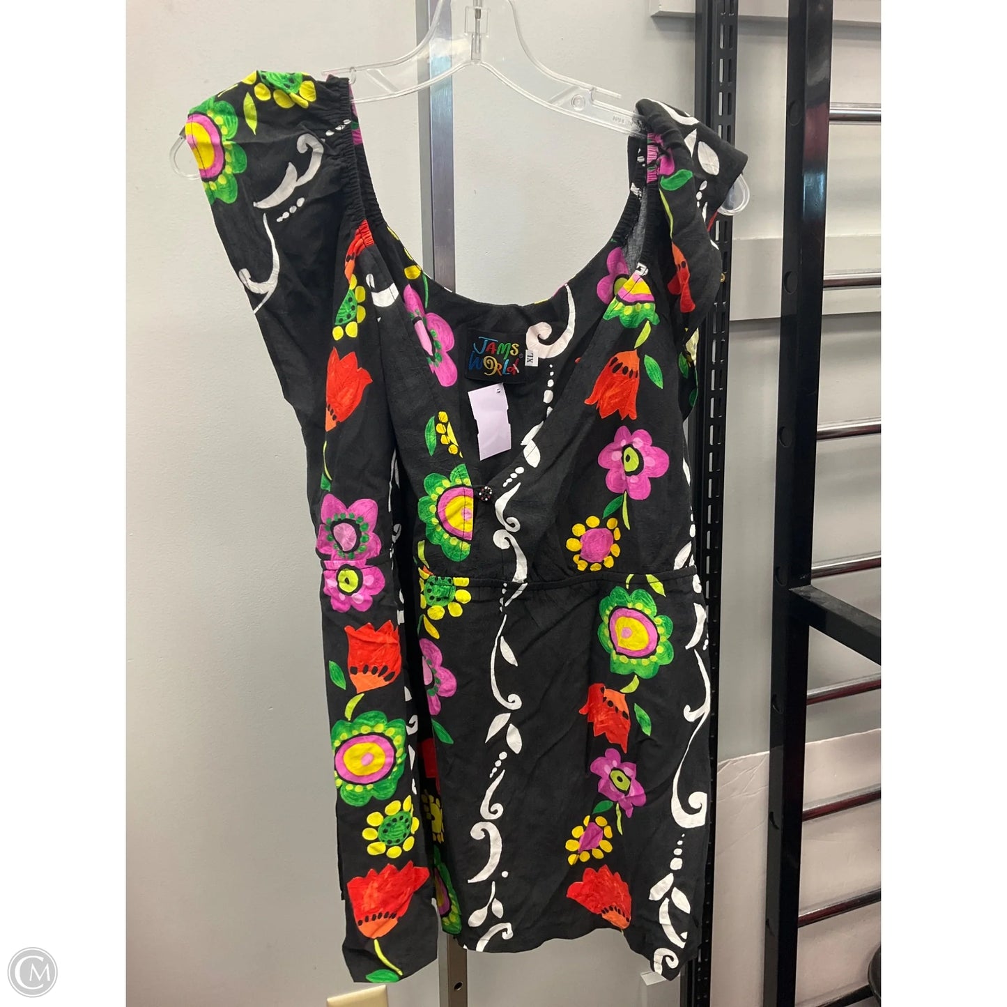 Top Short Sleeve By Cmc In Floral Print, Size: Xl