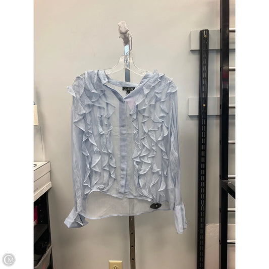 Top Long Sleeve By J. Crew In Blue, Size: 4