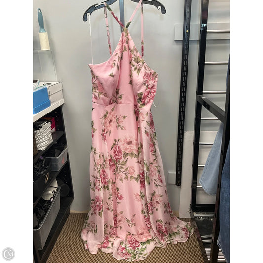 Dress Casual Maxi By Lulus In Floral Print, Size: 2x