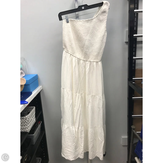 Dress Casual Midi By Zesica In Cream, Size: M