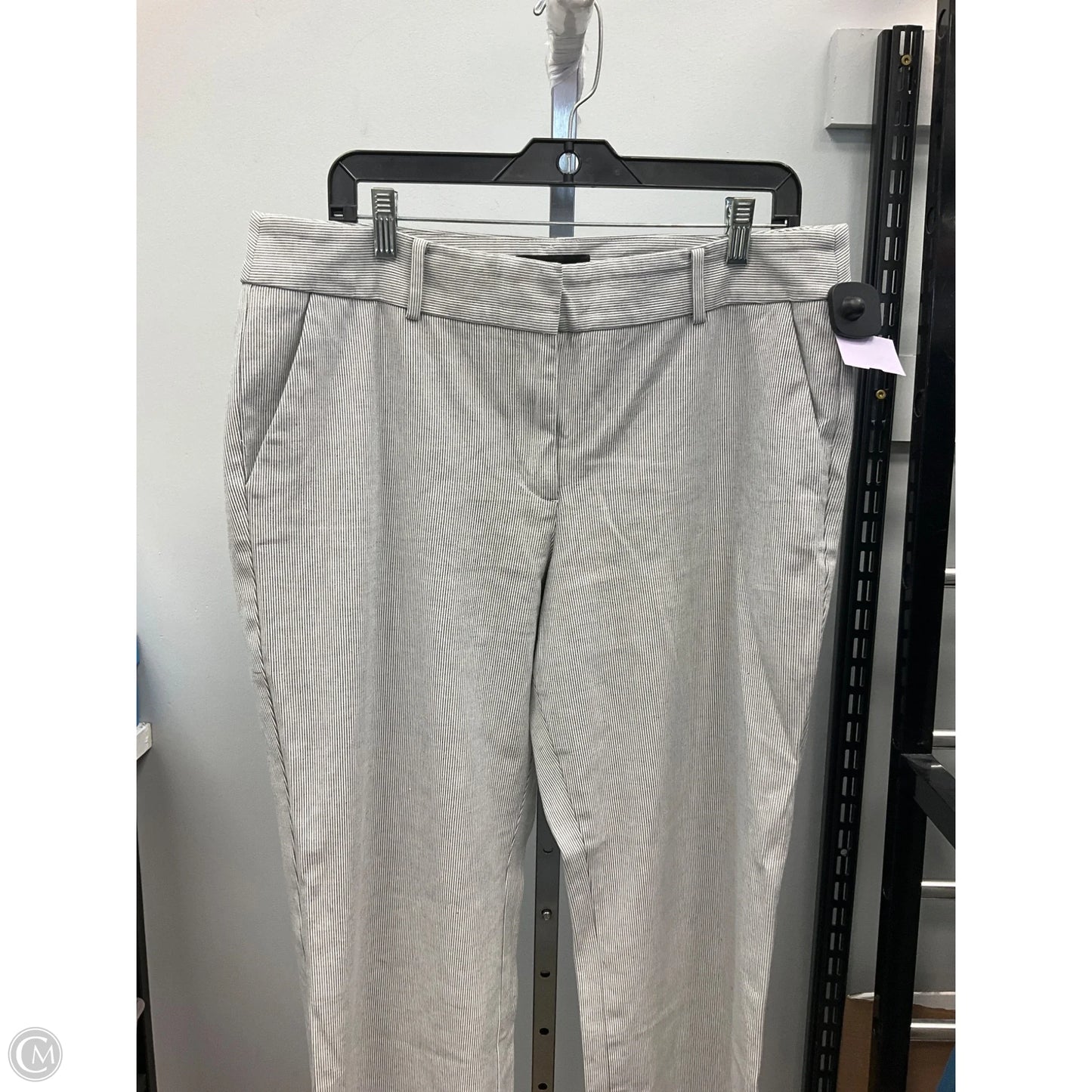 Pants Dress By Talbots In Grey & White, Size: 14