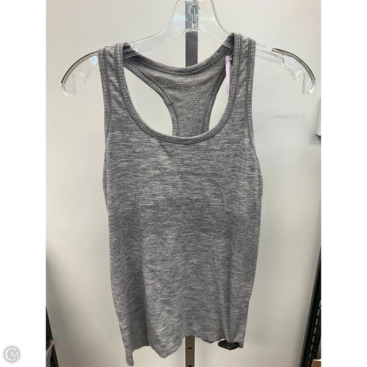 Athletic Tank Top By Lululemon In Grey, Size: 8