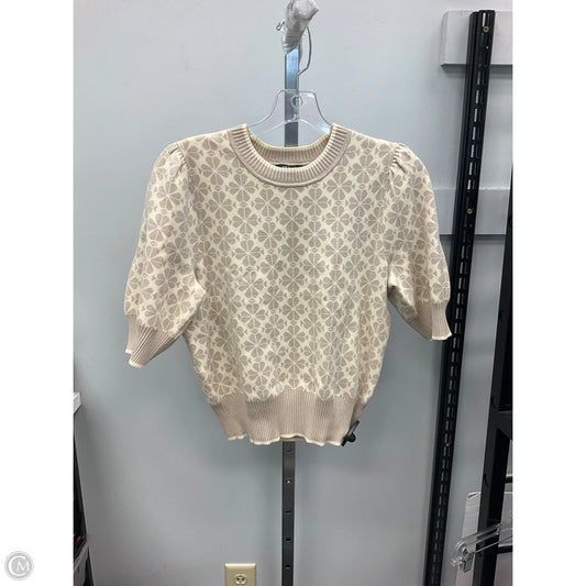 Top Short Sleeve Designer By Kate Spade In Cream, Size: S