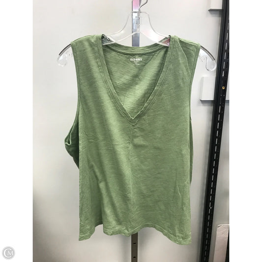 Top Sleeveless Basic By Old Navy In Green, Size: Xl