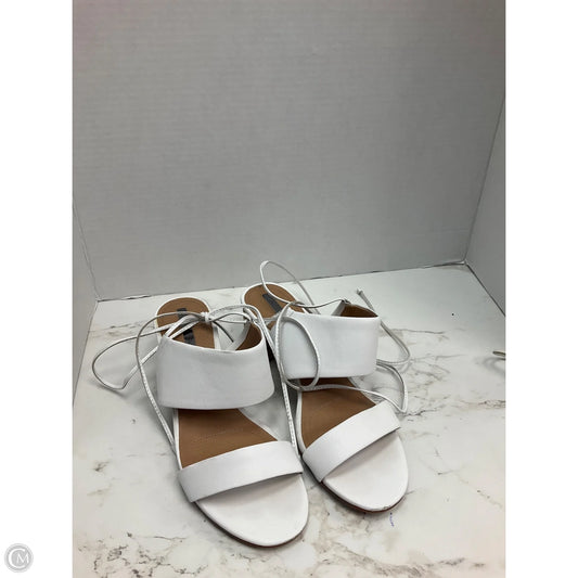 Sandals Heels Block By Tahari In White, Size: 8