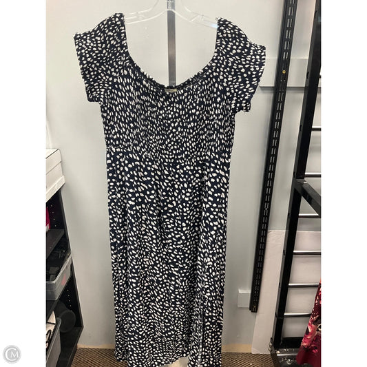 Dress Casual Midi By Cmc In Black & White, Size: 22
