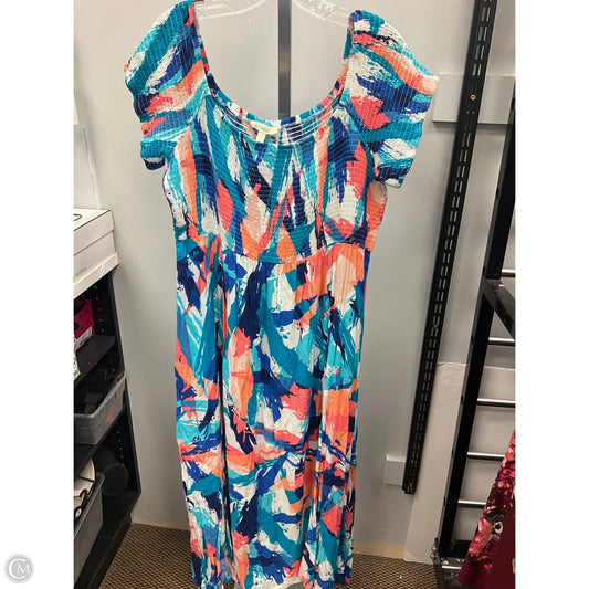Dress Casual Midi By Cmc In Multi-colored, Size: 22