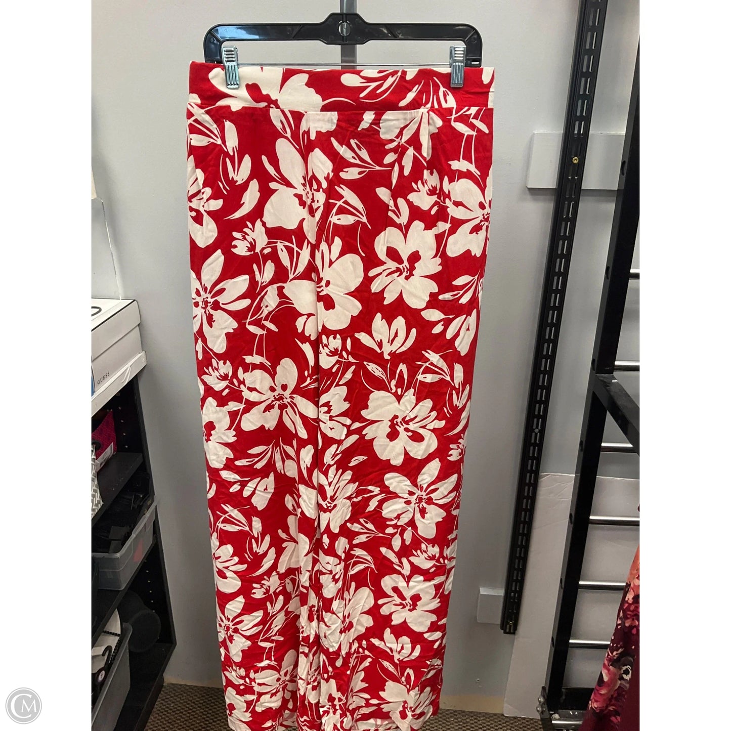 Pants Wide Leg By Torrid In Red & White, Size: 5x
