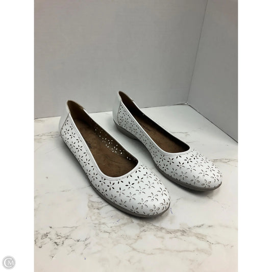 Shoes Heels Wedge By Cmc In White, Size: 12