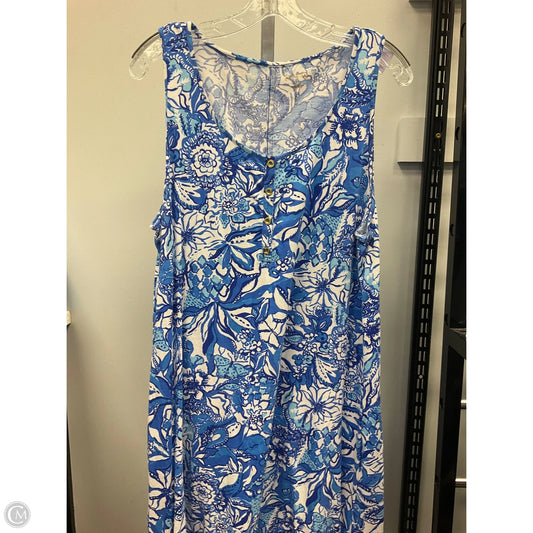 Dress Designer By Lilly Pulitzer In Blue, Size: Xl