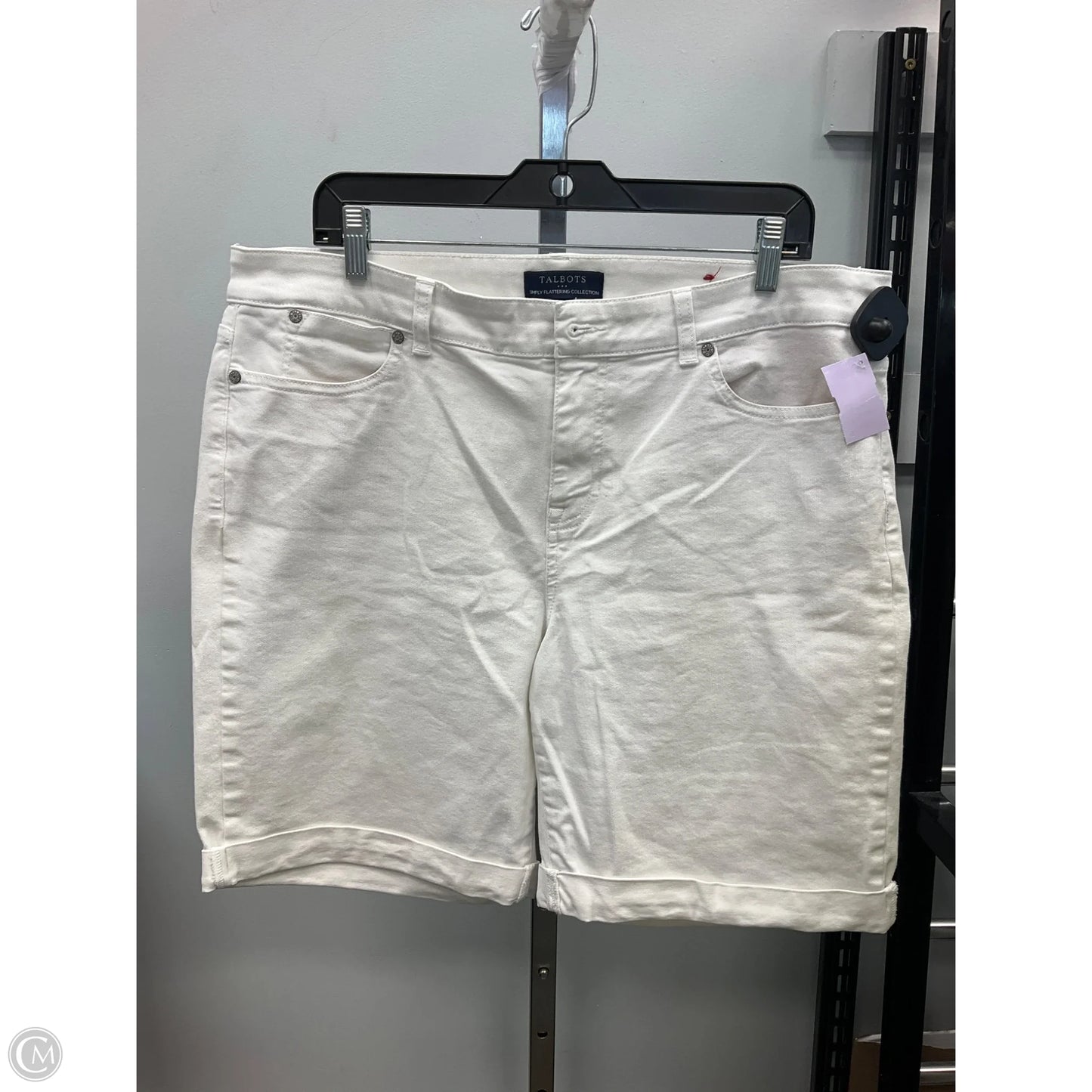Shorts By Talbots In White Denim, Size: 16