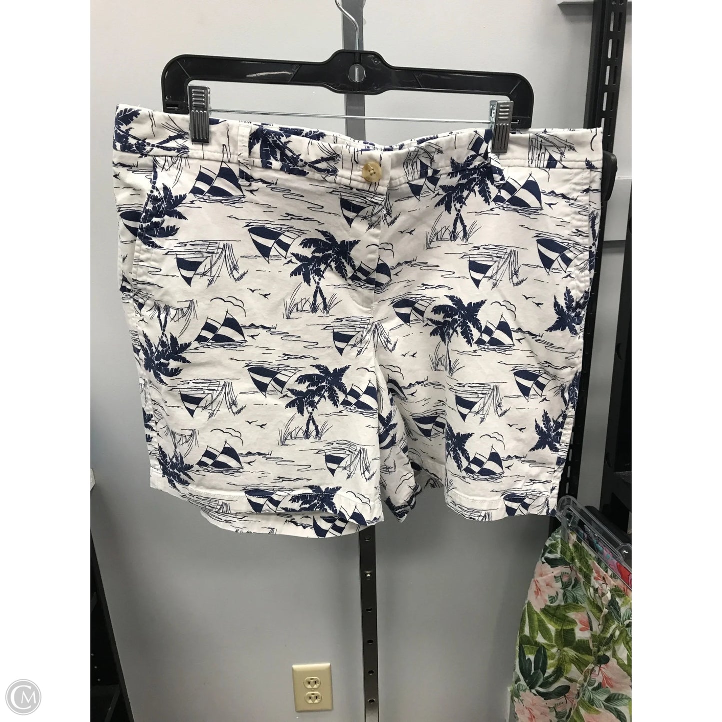 Shorts By Talbots In Blue & White, Size: 16