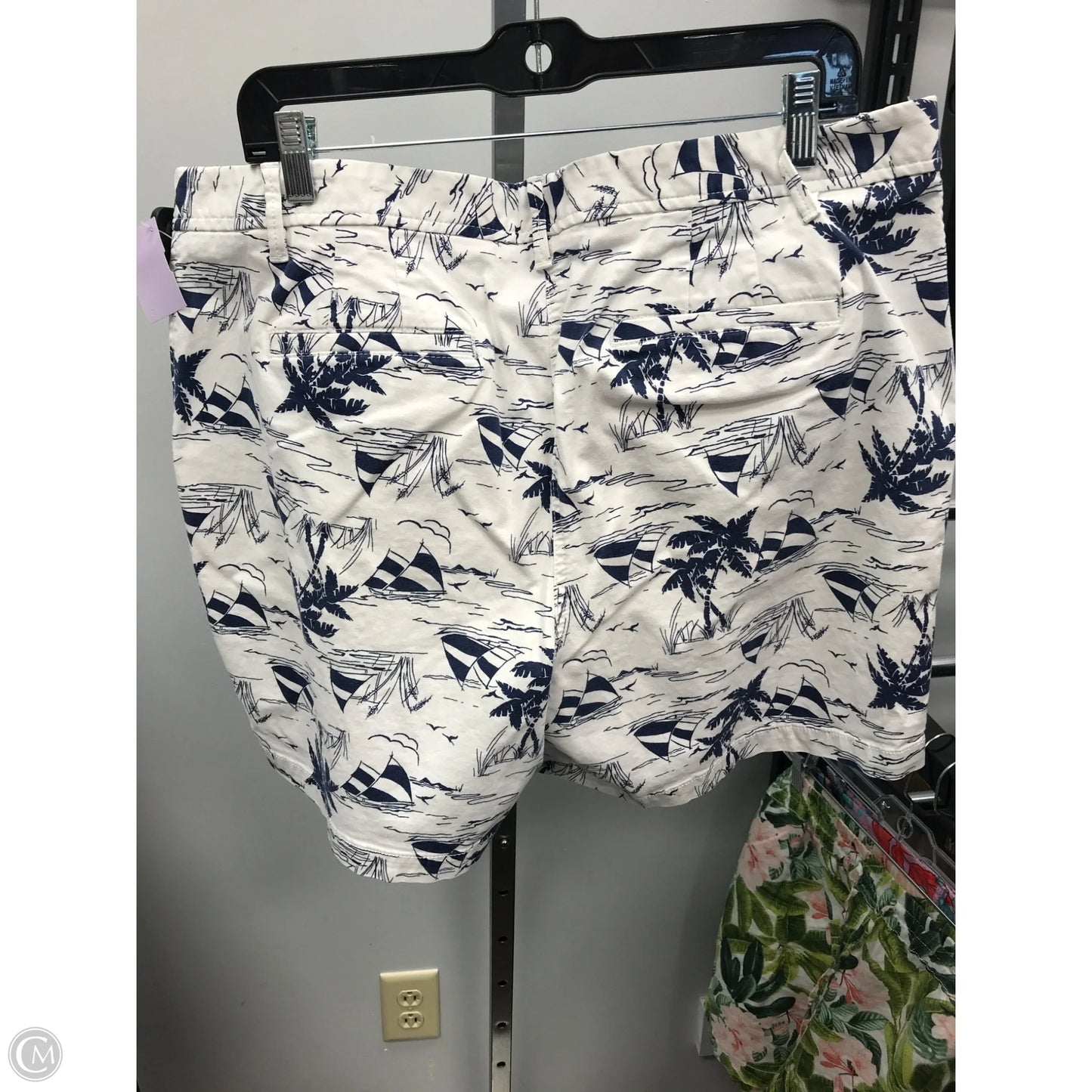 Shorts By Talbots In Blue & White, Size: 16