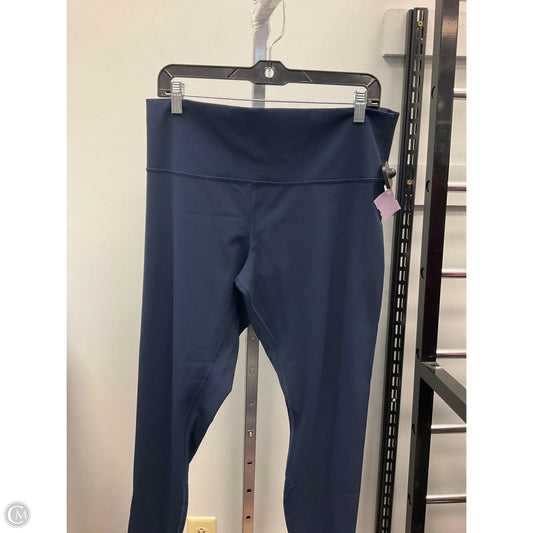 Athletic Leggings By Lululemon In Navy, Size: 16