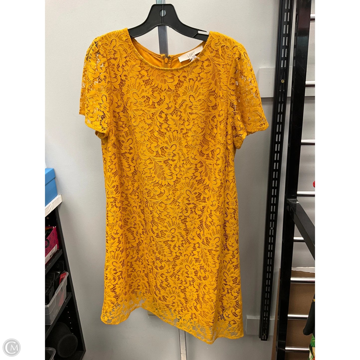 Dress Party Short By Loft In Gold, Size: 10