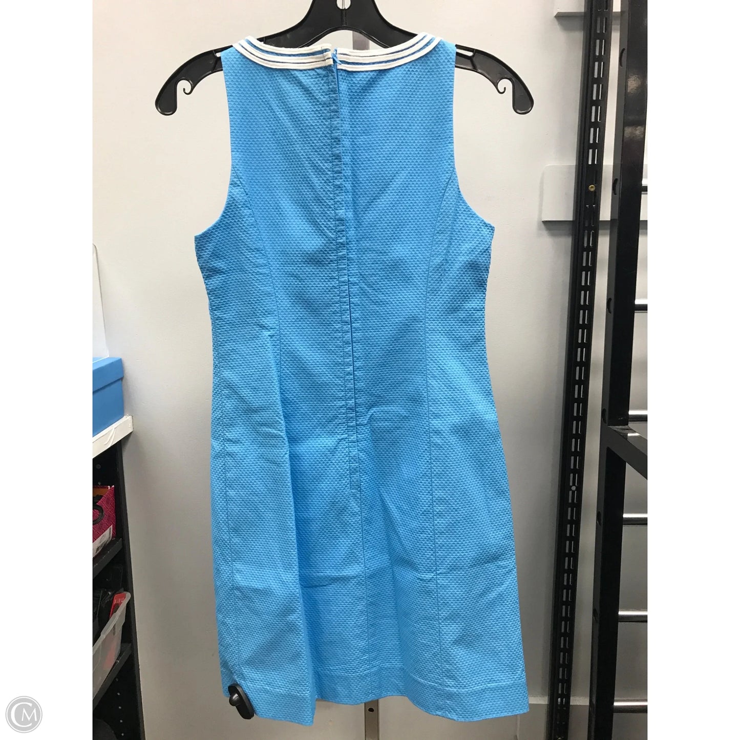 Dress Designer By Lilly Pulitzer In Blue & White, Size: 0